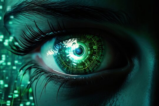 Futuristic AI Woman: The Evolution of AGI in a Digital World, Facial recognition, Artificial Intelligence, AI Generated Art	