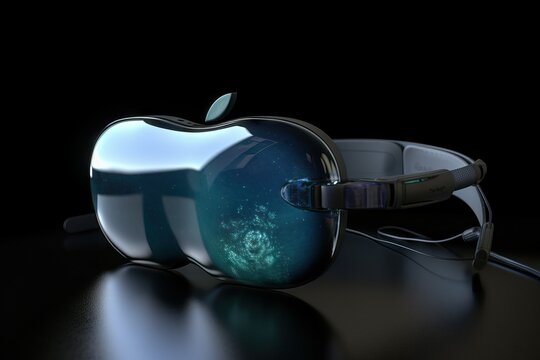 Apple VR headset concept, AI generated