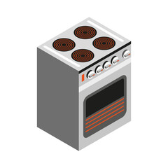 Cooker Isometric Icon