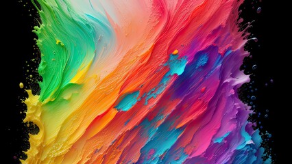 Fototapeta na wymiar Splashes of colorful water, juice. Background, illustration