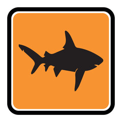 Shark icon. Vector on white background