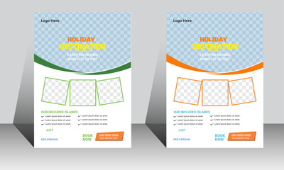 Creative Tour & Travel Flyer. Travel flyer design a4 template. 
