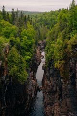 The majesty of Northern Ontario at Aguasabon Falls and Gorge. Canada