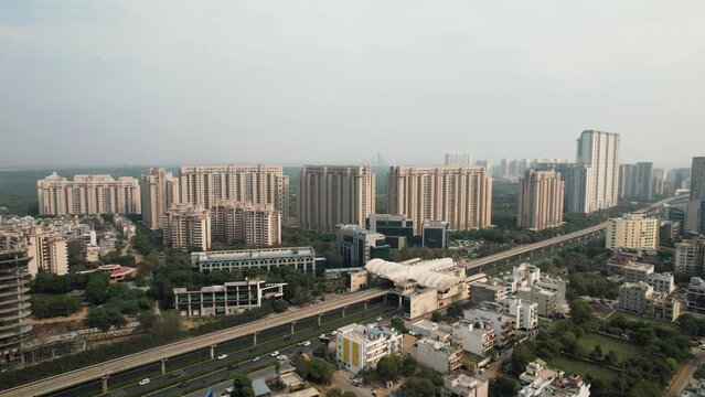 Aerial view DLF Golf course, Country Club Gurgaon, The Executive Centre, Two Horizon Center