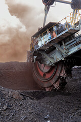 Giant bucket wheel excavator for digging the brown coal, Czech Republic
- 582555666