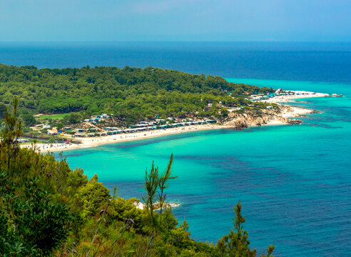Sithonia peninsula seascape in Chalkidiki, Greece
