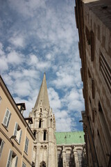 Fototapeta na wymiar Old alley in Chartres, France