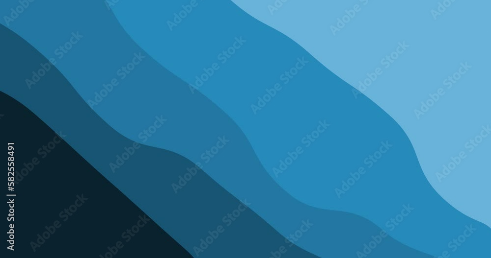 Poster abstract de-focused blue bokeh light gradient background. dynamic abstract line waving loop line. lo