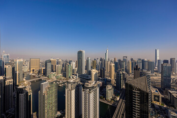 Obraz premium Arial view of down town dubai