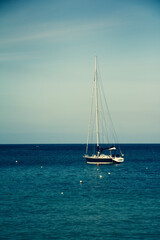 Fototapeta premium yacht in the sea