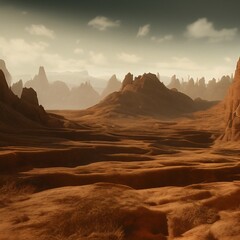 Mysterious realistic highly detailed western Landscape That Inspires Wanderlust with depth k quality