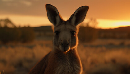 Naklejka na ściany i meble Kangaroo in the outbacks of Australia
