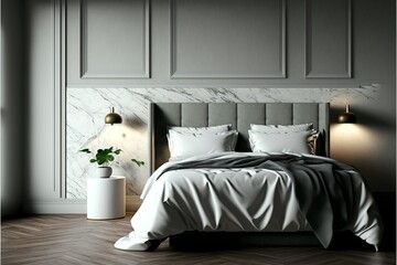 Create a Serene and Luxurious Atmosphere in Your Bedroom with a Sophisticated and Minimalistic Interior Design.