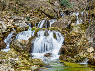 Fototapeta premium Mundo river birth , Albacete, Castilla la Mancha, Spain