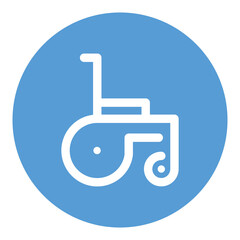 png image icon of wheelchair on transparent background