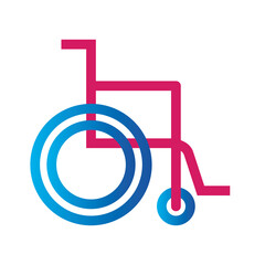 png image icon of wheelchair on transparent background