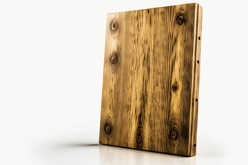 Fototapeta premium Wooden kitchen board isolated on white background ,generative artificial intelligence