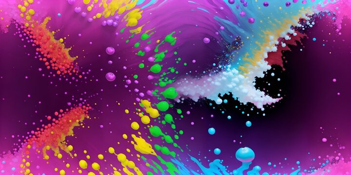 A colorful background with a lot of bubbles