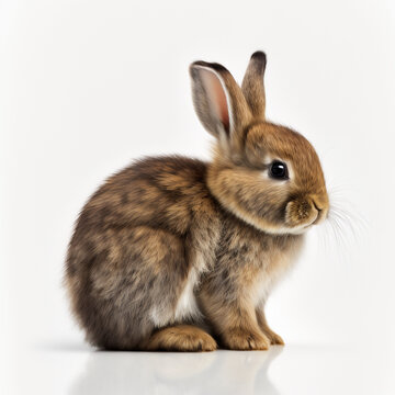 Rabbit. Created by artificial intelligence. PNG-24