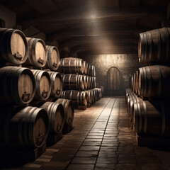 Savor the Wine Cellar Experience: Rustic Oak Barrel Collection