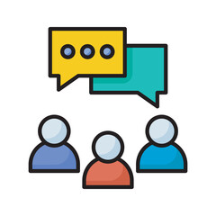 Comment  vector filled outline Icon Design illustration. SEO Development And Marketing Symbol on White background EPS 10 File