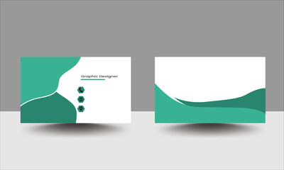 Modern Abstract and simple Business Card design templete for company corporate style


