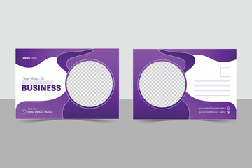 Corporate postcard design template. amazing and modern postcard design. stylish corporate postcard design Creative modern corporate business postcard EDDM design template Corporate postcard template 