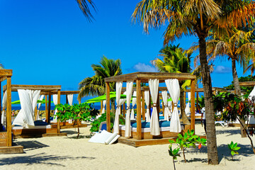 Shaded Cabanas on Labadee Beach
