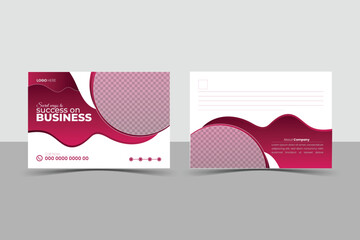 Corporate postcard design template. amazing and modern postcard design. stylish corporate postcard design Creative modern corporate business postcard EDDM design template Corporate postcard template 