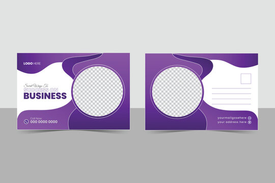 Corporate postcard design template. amazing and modern postcard design. stylish corporate postcard design Creative modern corporate business postcard EDDM design template Corporate postcard template 