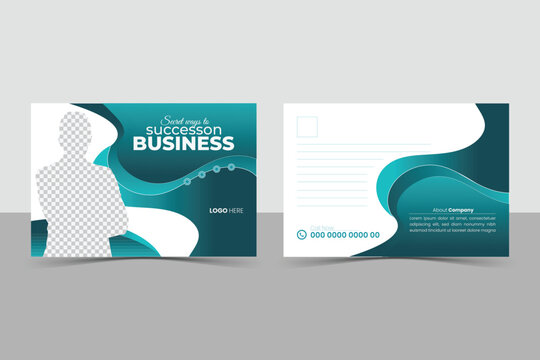 Corporate postcard design template. amazing and modern postcard design. stylish corporate postcard design Creative modern corporate business postcard EDDM design template Corporate postcard template 