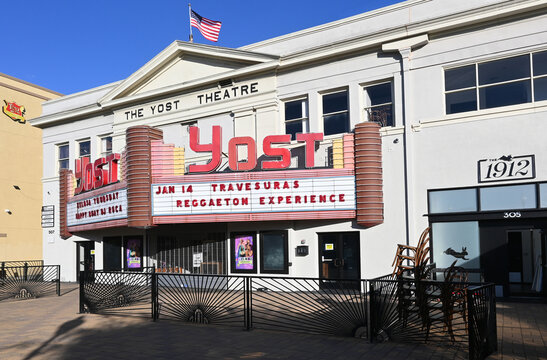 SANTA ANA, CALIFORNIA - 17 JAN 2023: The Yost Theatre And The 1912 The Most Stylish Event Venue For Weddings, Social Gatherings, And Corporate Events In Downtown Santa Ana.