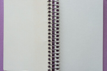 grungy coil notebook cover close up