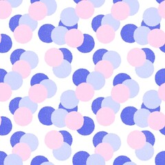 Watercolor paint circle seamless polka dots pattern for wrapping paper and kids clothes print and fabrics