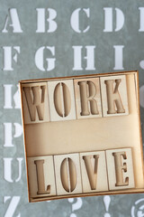 wood box and message 