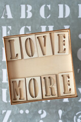 wood box and message 