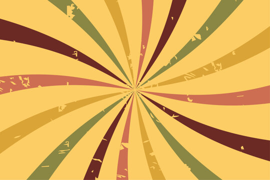 Groovy retro background, vintage background in the style of 60s, 70s