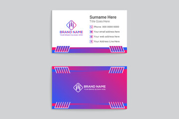 Modern business card design template