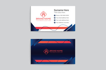 Corporate business card template