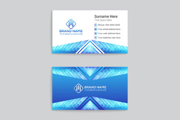 Geometric business card design template