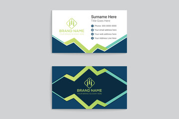 Clean minimal business card design