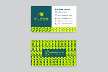 Creative double sided business card template