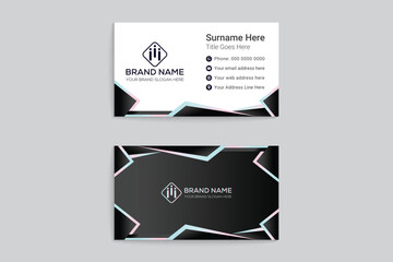 Colorful business card design