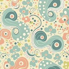 Fototapeta premium seamless pattern with flowers