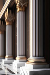 Ornate Marble Columns