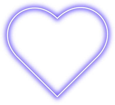 Purple Neon Heart