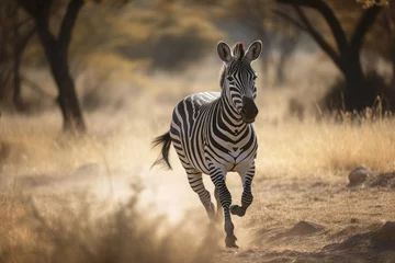 Foto op Aluminium Zebra in the wild. Generative AI © AkuAku