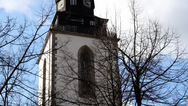 historical buildings in the city giessen in germany 4k 30fps video
