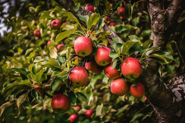 Apple pictures showcase the vibrant and juicy fruit of the Malus genus, typically featuring shades of red, green, and yellow.