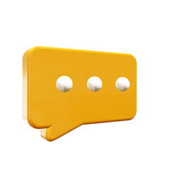 3D Illustration Chat Message icon